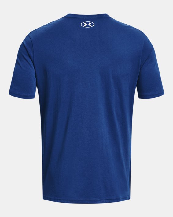 Men's UA Sportstyle Logo Short Sleeve, Blue, pdpMainDesktop image number 5